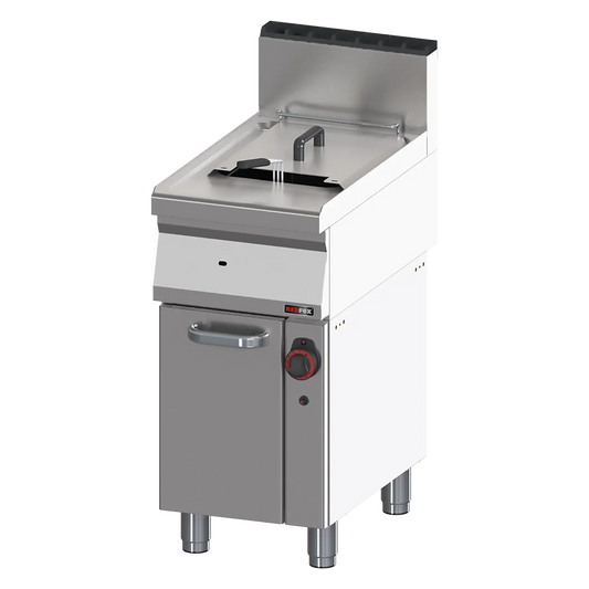 Gas fryer 0,8 kW/l, 15 l on cabinet | REDFOX - FE 70/40 G