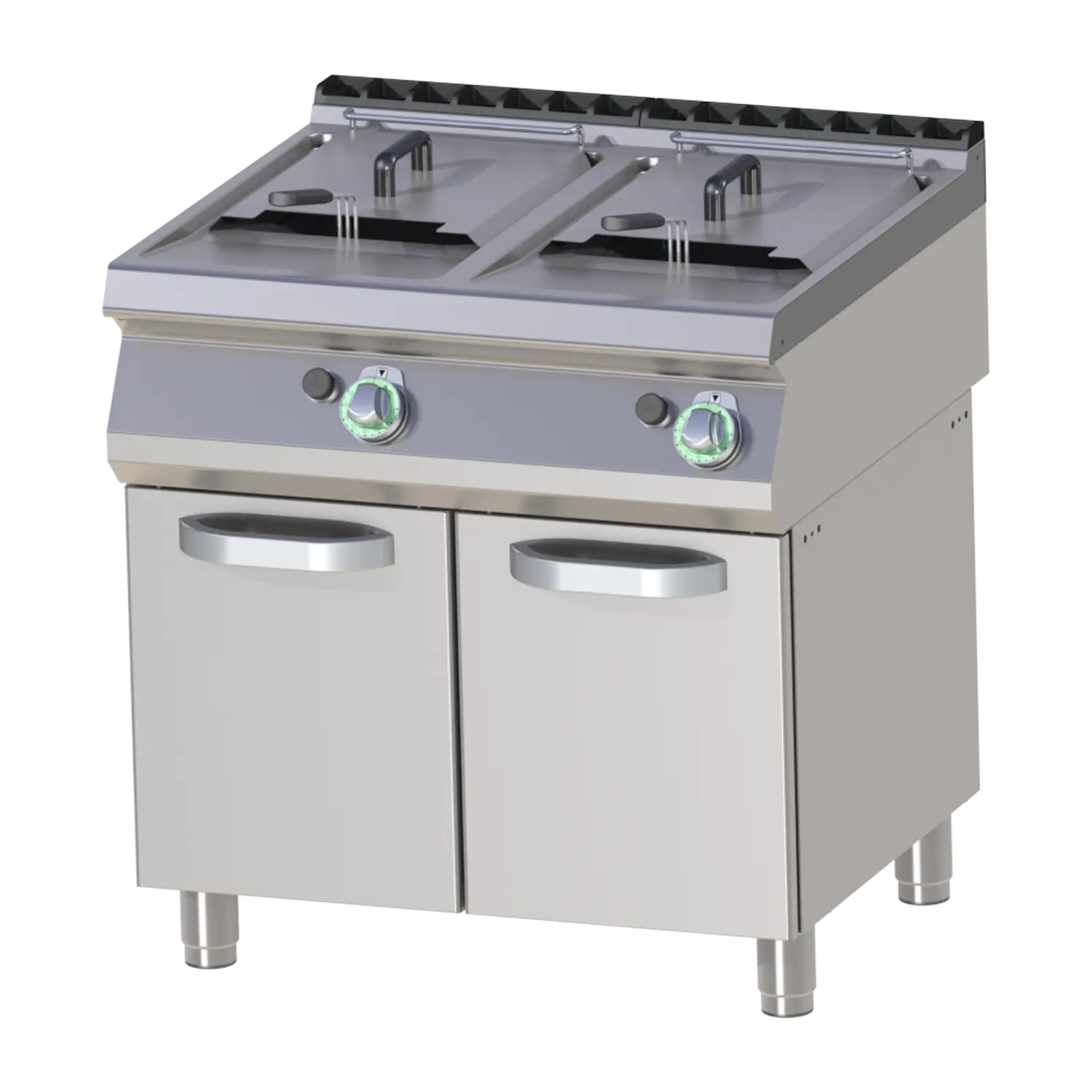Gas fryer 2x 17l on cabinet | RM - FE 780/17 G