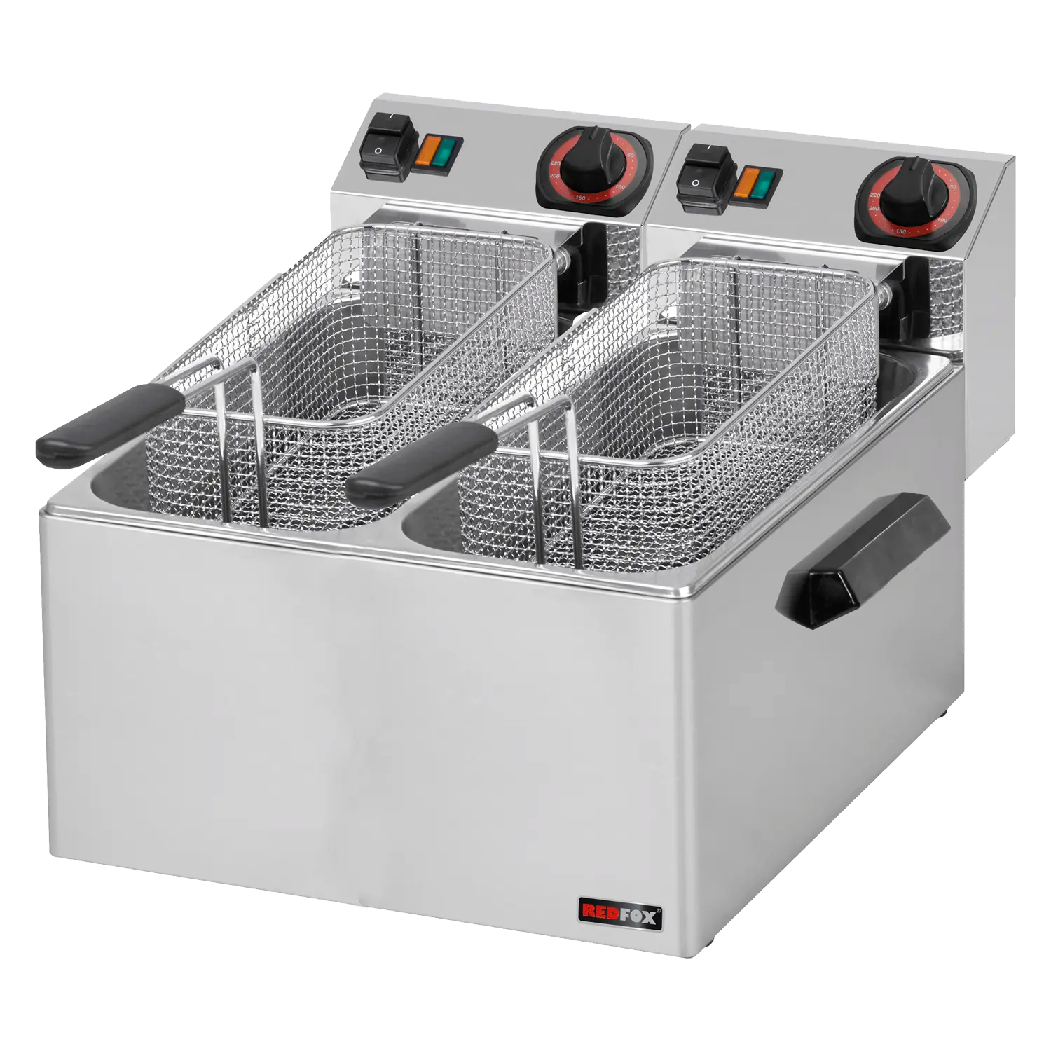 Fryer for fish electric 2 baskets 0,43 kW/l, 8+8 l counter top 230 V | REDFOX - FE 88
