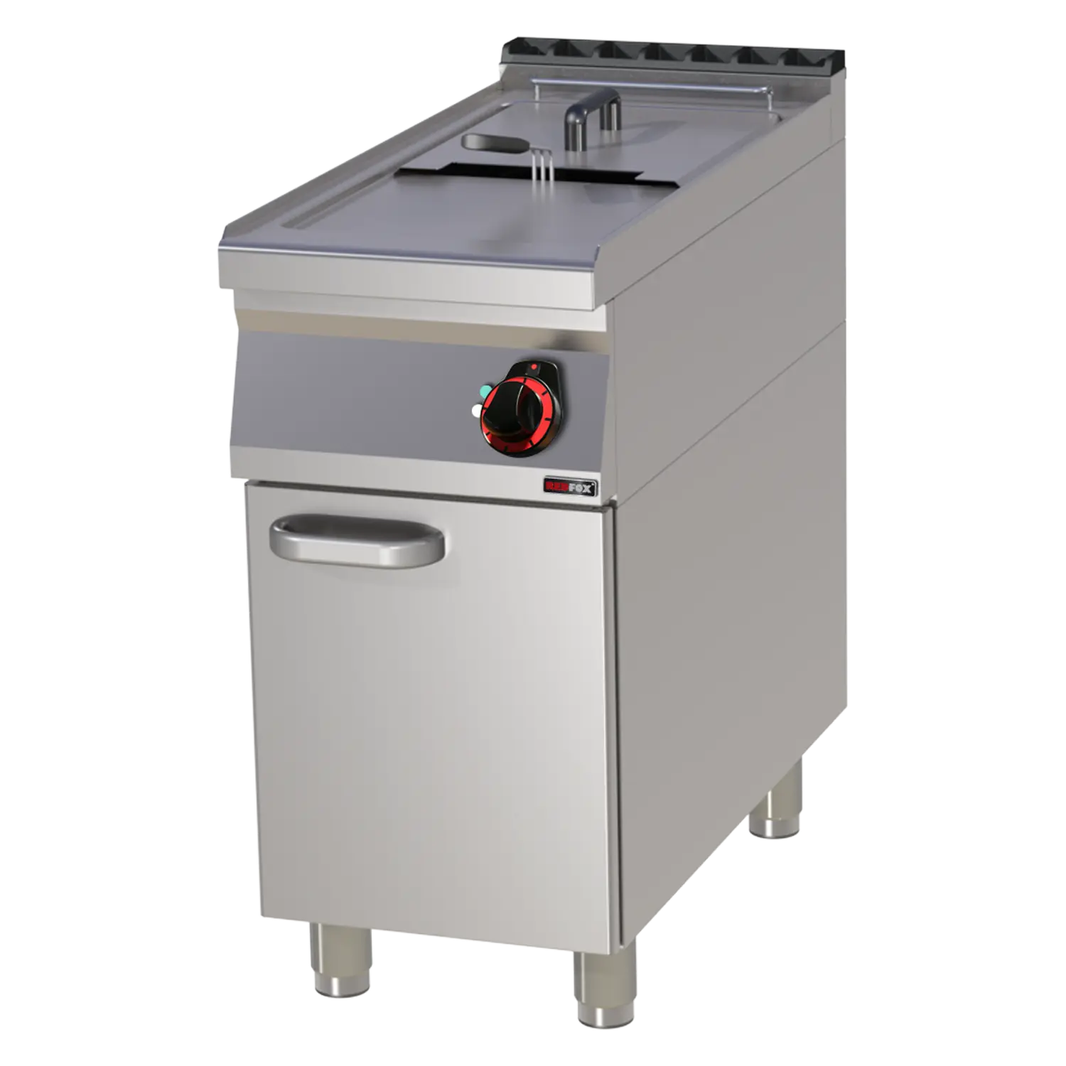 Electric fryer 0,8 kW/l, 17 l on cabinet | REDFOX - FE 90/40-17 E