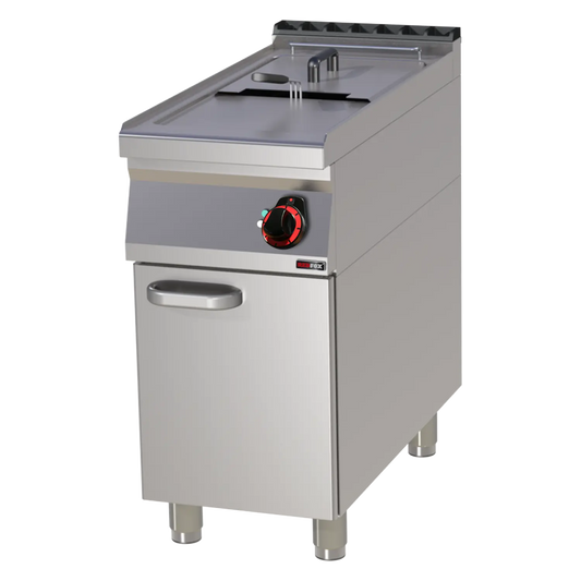 Electric fryer 0,8 kW/l, 17 l on cabinet | REDFOX - FE 90/40-17 E
