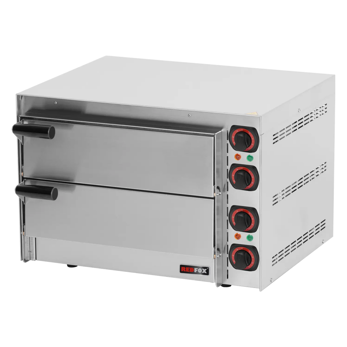 REDFOX Pizza Oven FP 66 R, 2 Chambers, 2 x 35 cm, Stone Bases, product photo