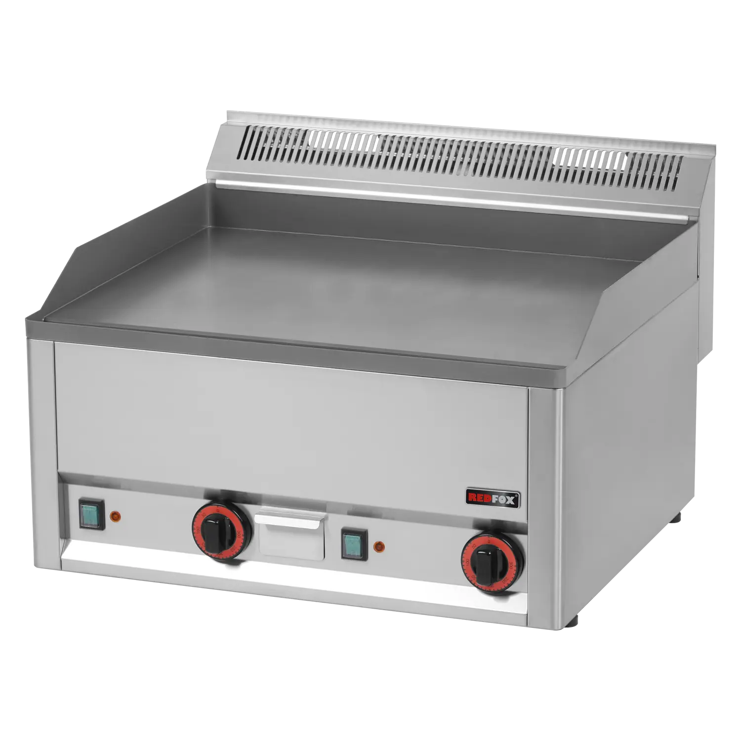 Fry-top griddle plate 65x48 electric smooth without cabinet 400 V | REDFOX - FTH 60 EL