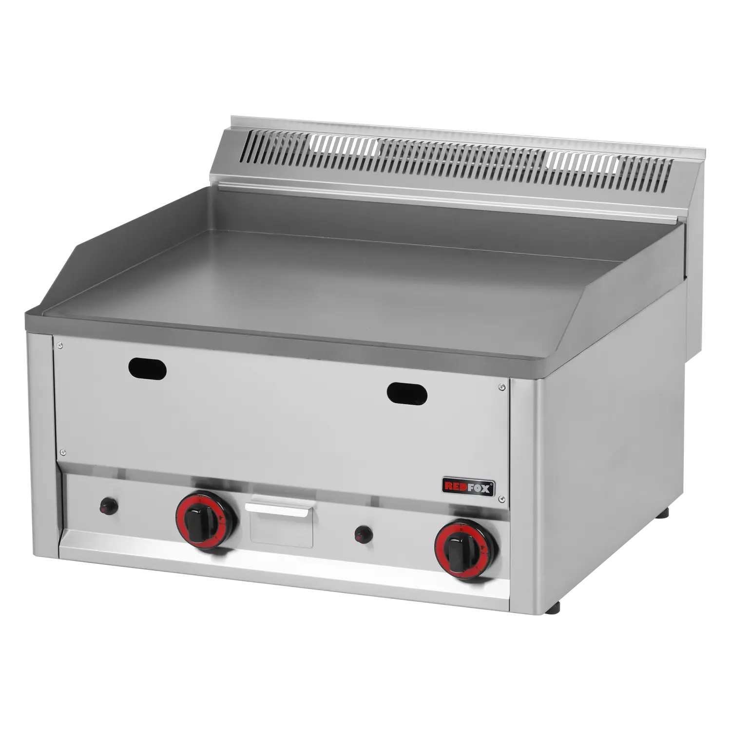 Fry-top griddle plate 65x48 gas smooth without cabinet | REDFOX - FTH 60 GL