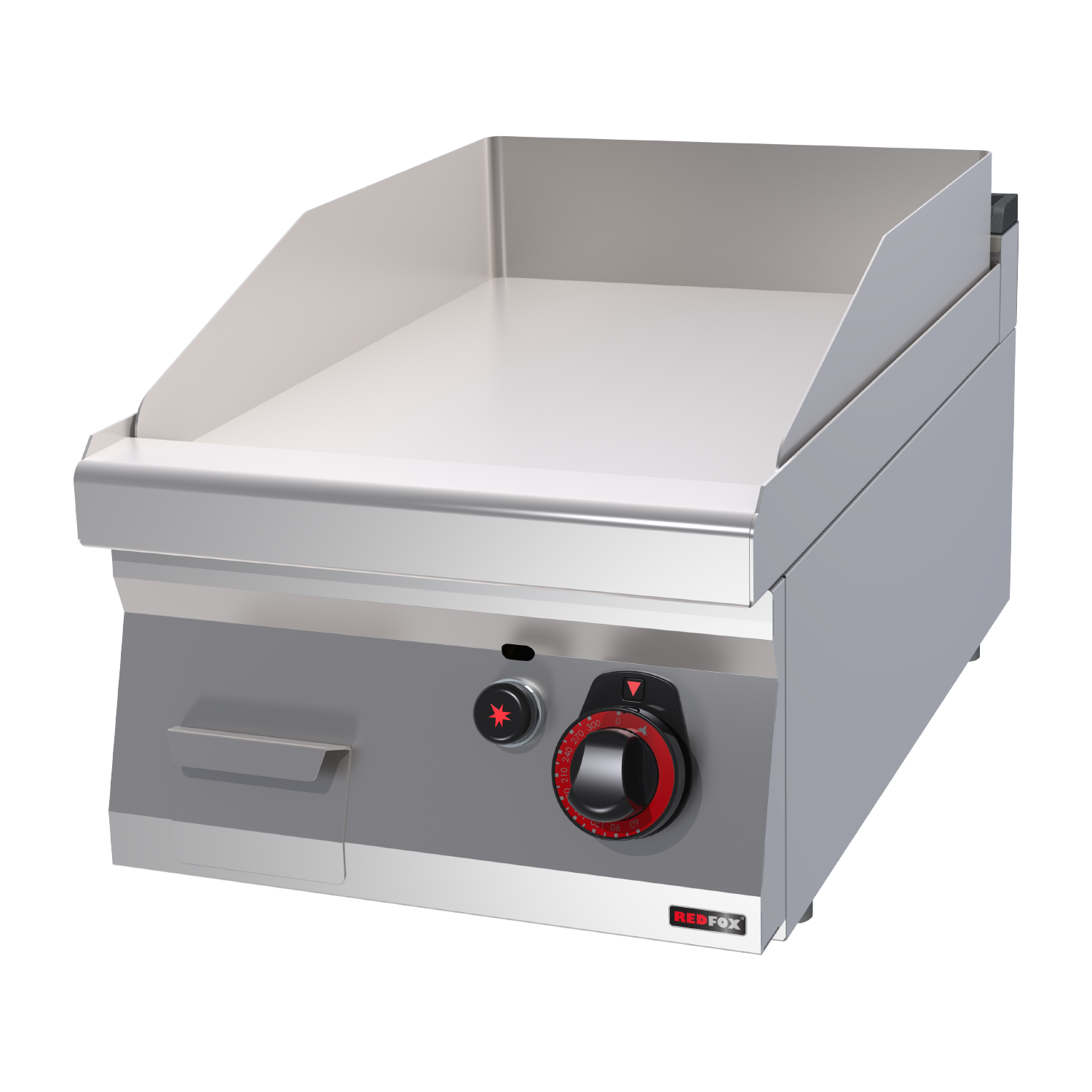 Fry-top griddle plate 40x51 gas smooth without cabinet | REDFOX - FTH 70/04 G
