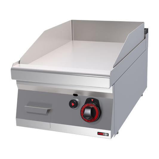 Fry-top griddle plate 40x51 gas smooth without cabinet | REDFOX - FTH 70/04 G