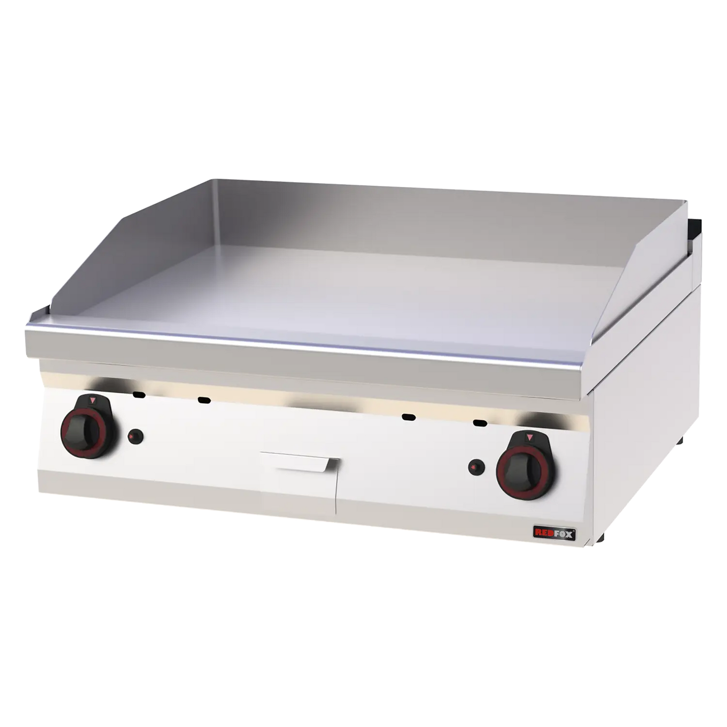 Fry-top griddle plate 80x51 gas smooth without cabinet | REDFOX - FTH 70/08 G