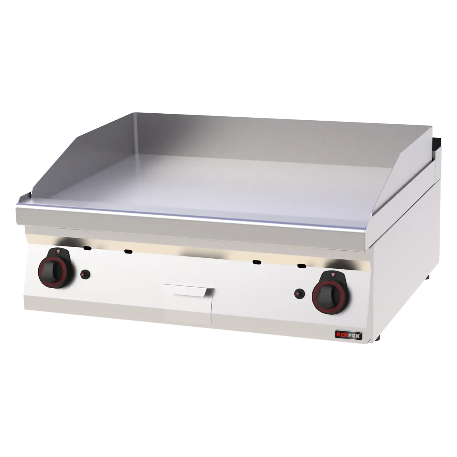 Fry-top griddle plate 80x51 gas smooth without cabinet | REDFOX - FTH 70/08 G