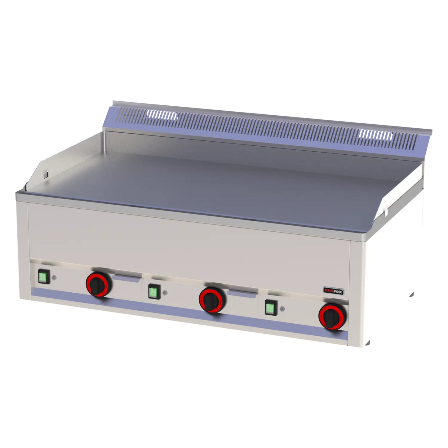 Fry-top griddle plate 97x48 electric smooth without cabinet 400 V | REDFOX - FTH 90 EL