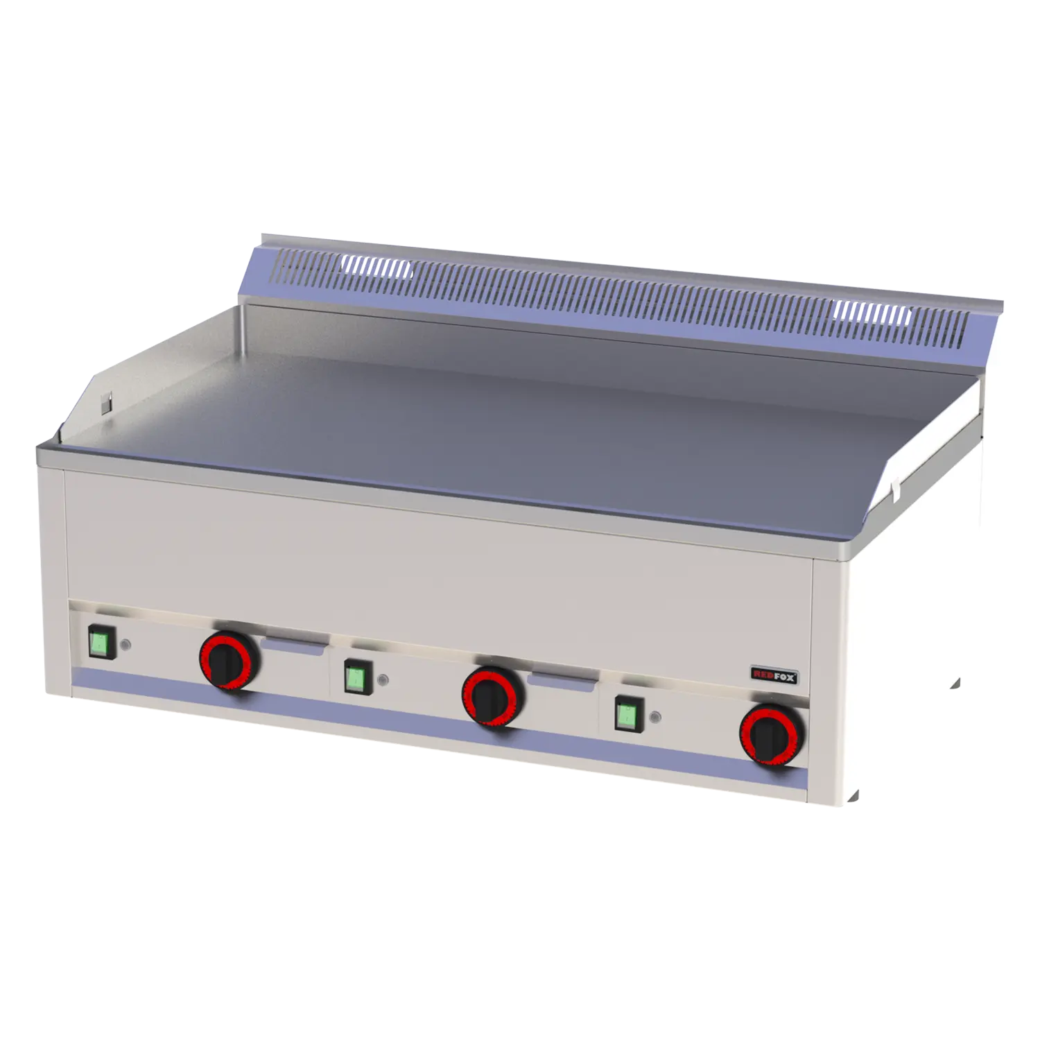 Fry-top griddle plate 97x48 electric smooth without cabinet 400 V | REDFOX - FTH 90 EL