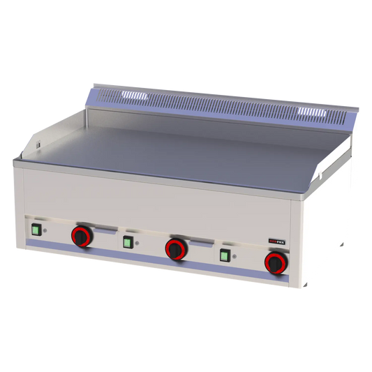 Fry-top griddle plate 97x48 electric smooth without cabinet 400 V | REDFOX - FTH 90 EL