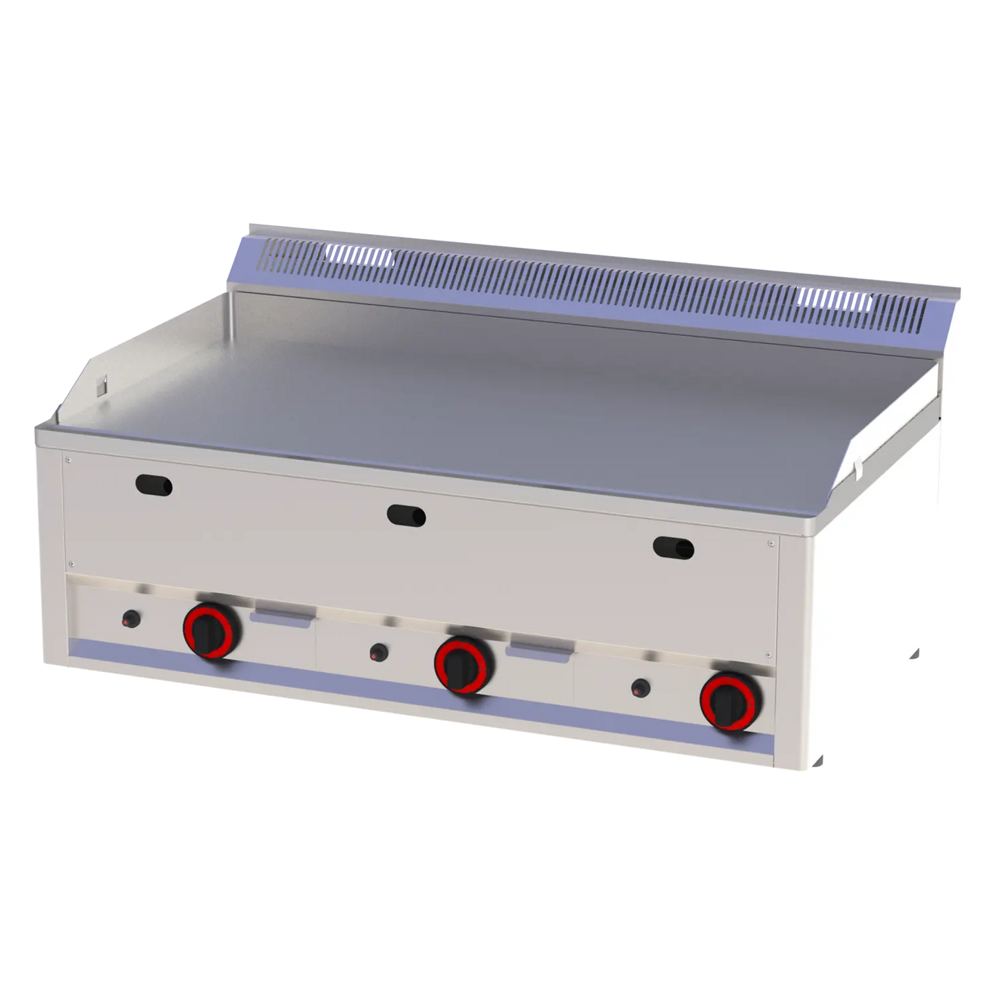 Fry-top griddle plate 97x48 gas smooth without cabinet | REDFOX - FTH 90 GL