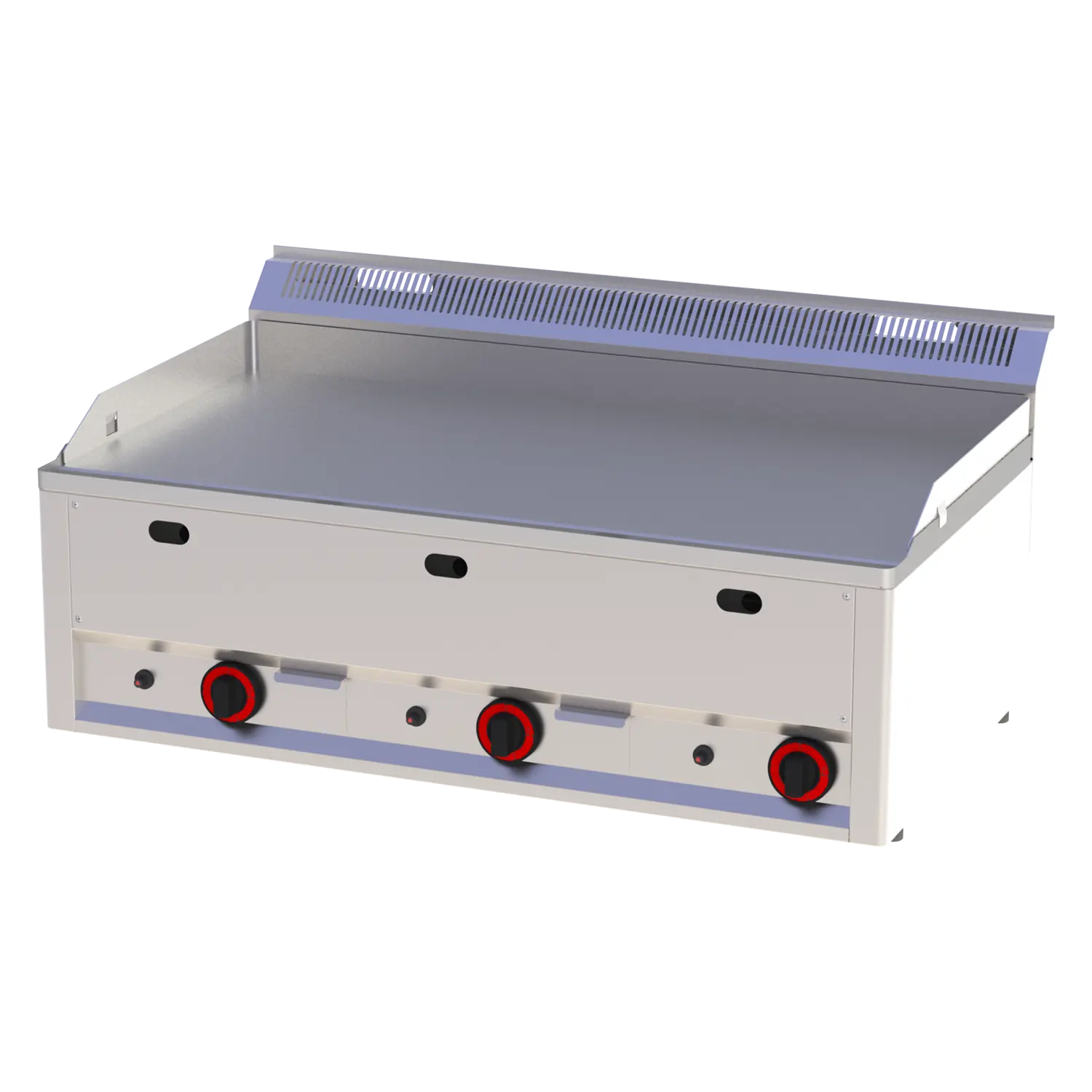 Fry-top griddle plate 97x48 gas smooth without cabinet | REDFOX - FTH 90 GL