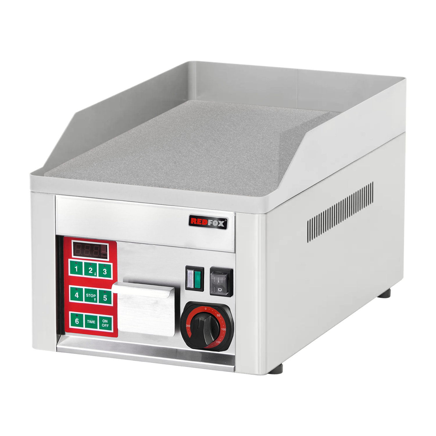 Smooth grill board durable chrom with digital timer | REDFOX - FTHC 30 ED