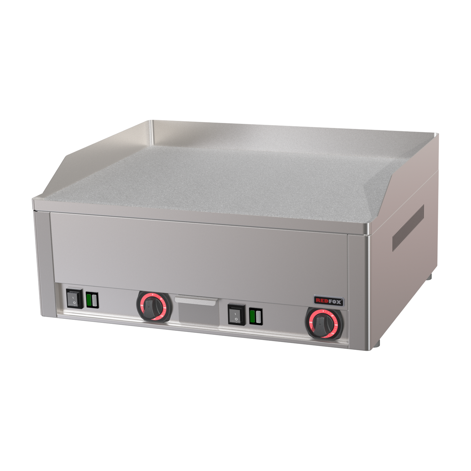Fry Top Griddle 65x48 electric durable chrome smooth table 400 V | REDFOX - FTHC 60 E