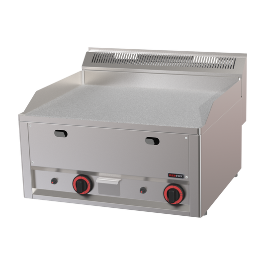 Fry Top Griddle 65x48 gas durable chrome smooth without cabinet | REDFOX - FTHC 60 GL