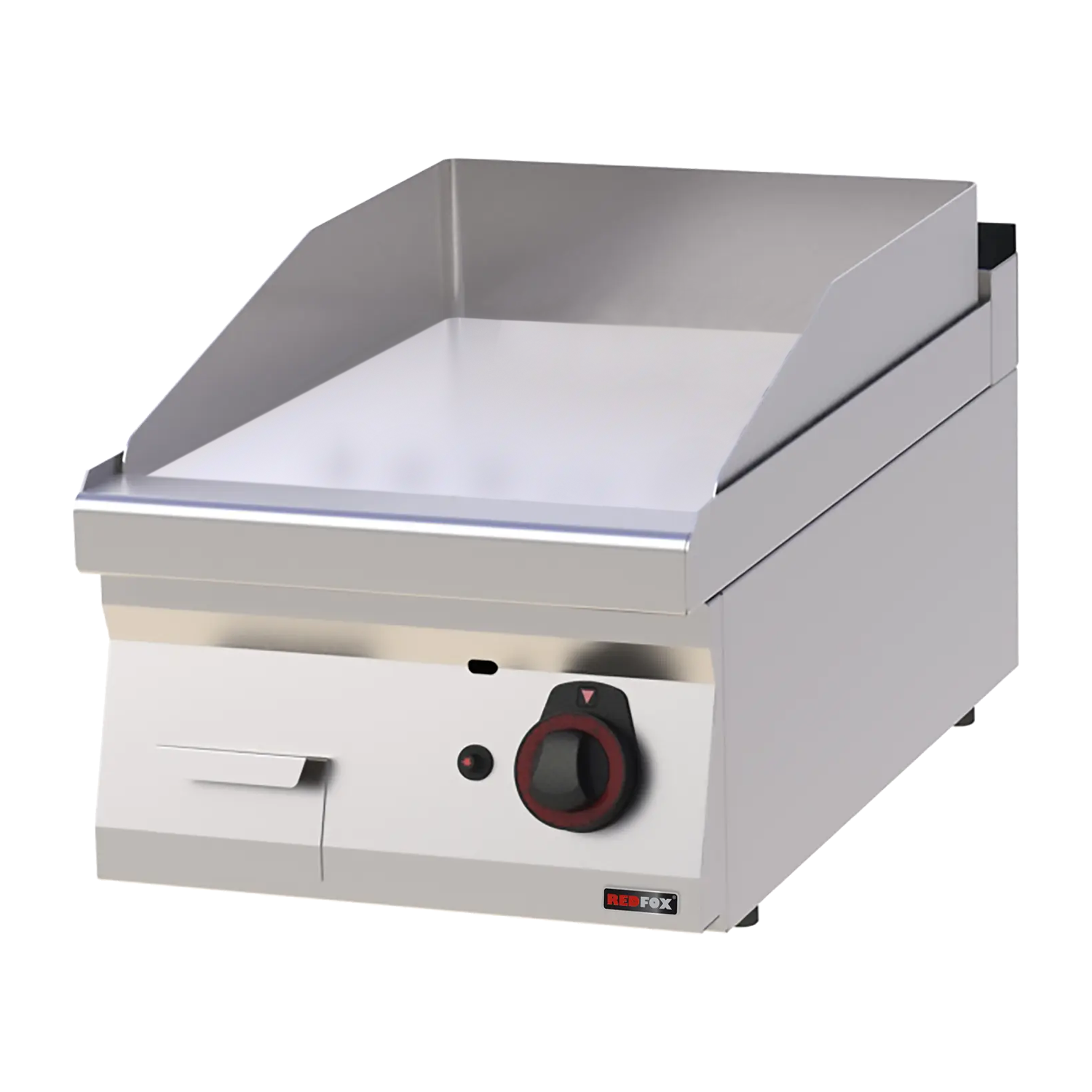 Fry-top griddle plate 40x51 gas chromed smooth without cabinet | REDFOX - FTHC 70/04 G