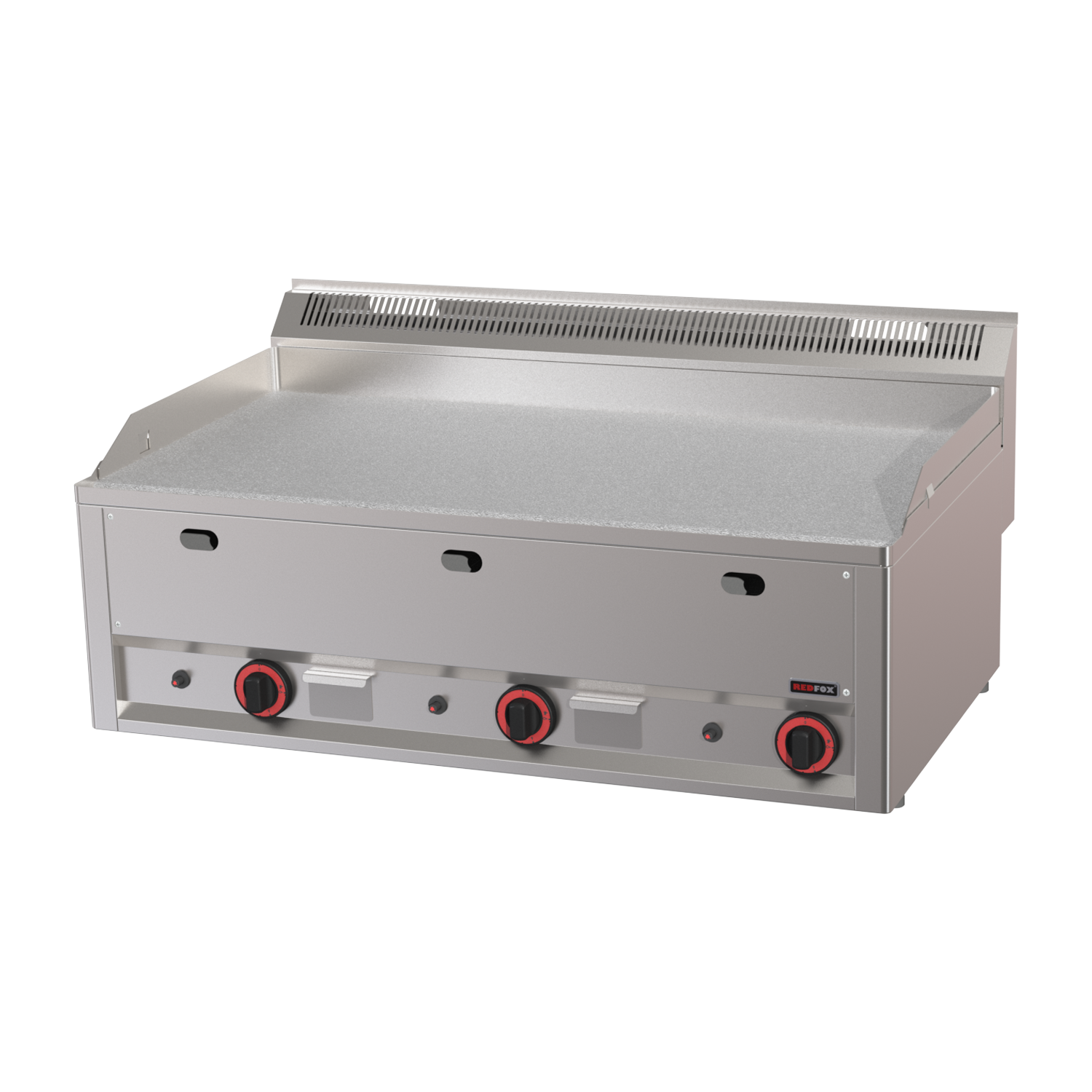 Fry Top Griddle 97x48 gas durable chrome smooth without cabinet | REDFOX - FTHC 90 GL