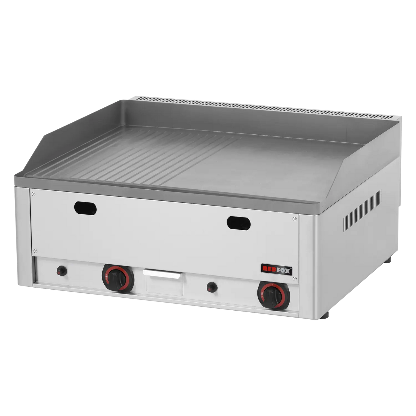 Fry-top griddle plate 65x48 gas combined counter top | REDFOX - FTHR 60 G