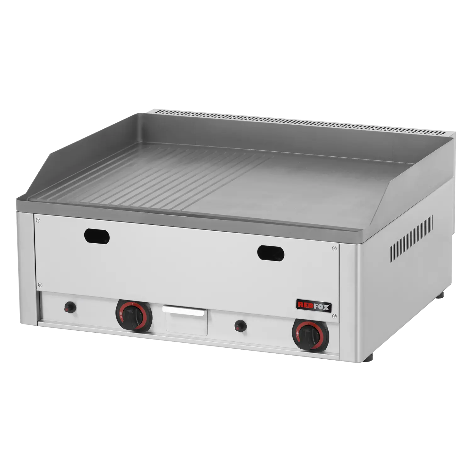 Fry-top griddle plate 65x48 gas combined counter top | REDFOX - FTHR 60 G