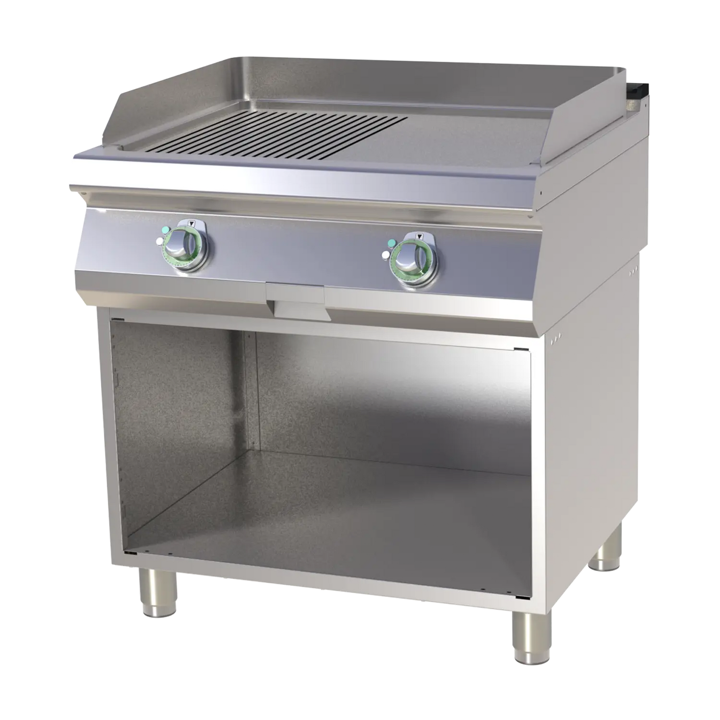 Fry-top griddle plate combined on open cabinet | RM - FTHR 780 E