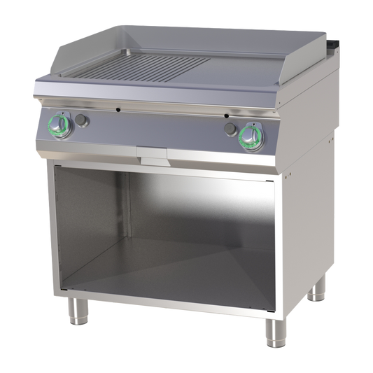 Fry-top griddle plate combined on open cabinet | RM - FTHR 780 G