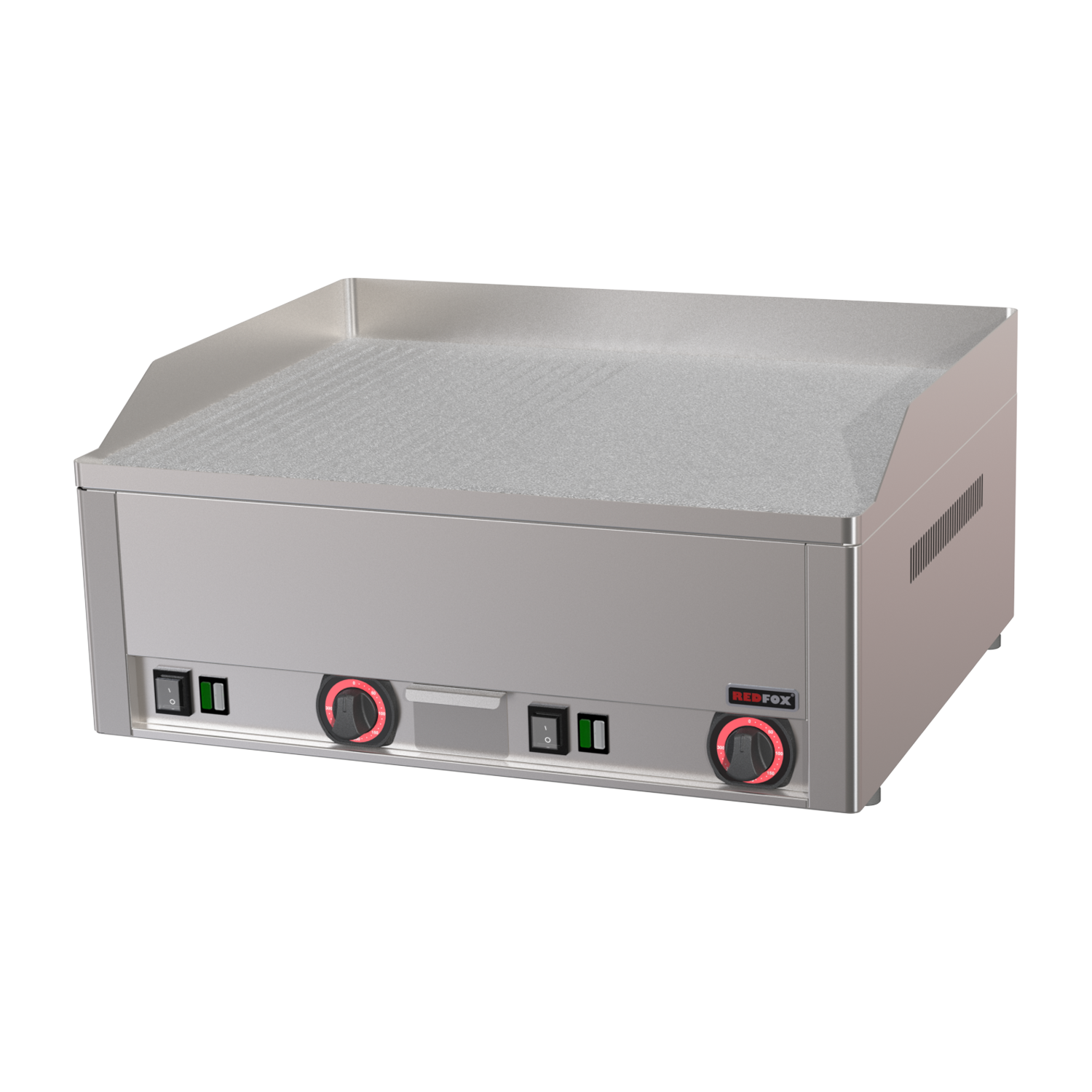 Fry Top Griddle 65x48 electric durable chrome combined table  | REDFOX - FTHRC 60 E