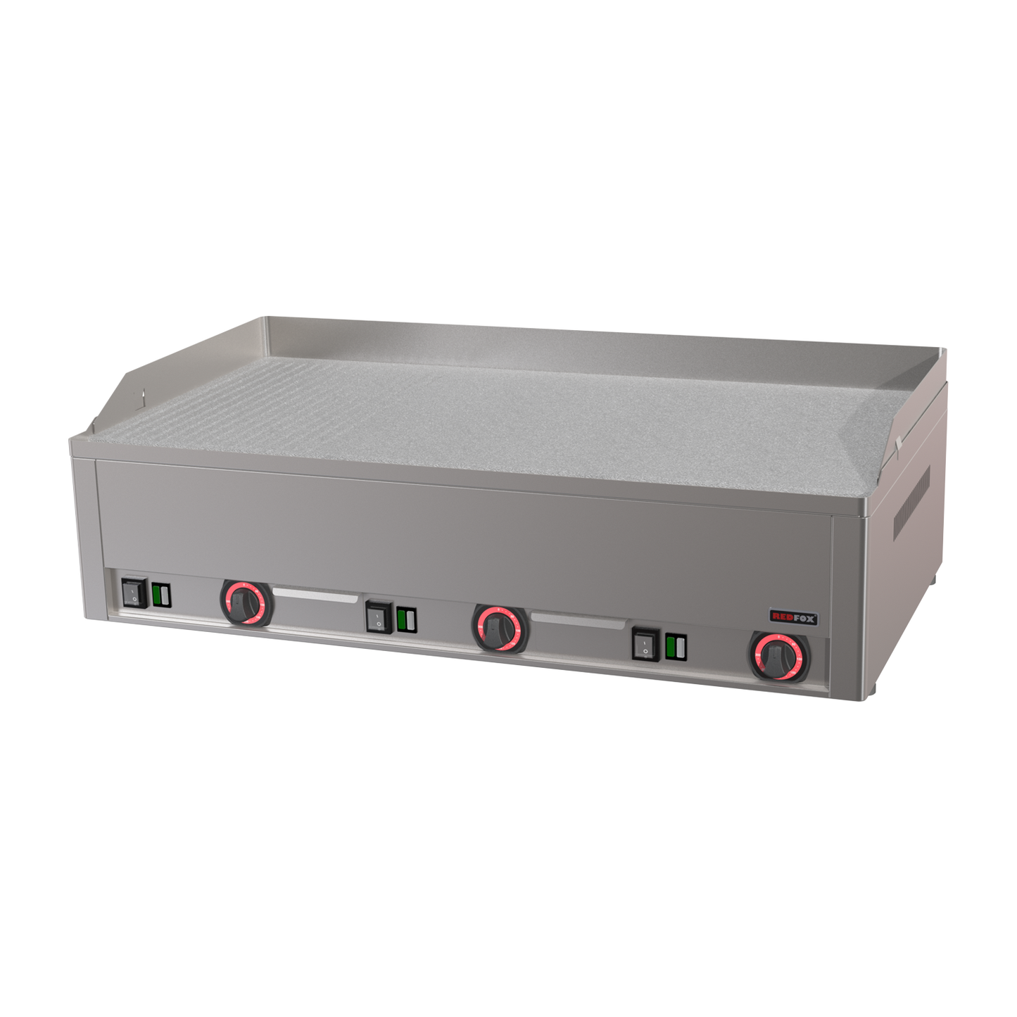 Fry Top Griddle 97x48 electric durable chrome combined table 400 v | REDFOX - FTHRC 90 E