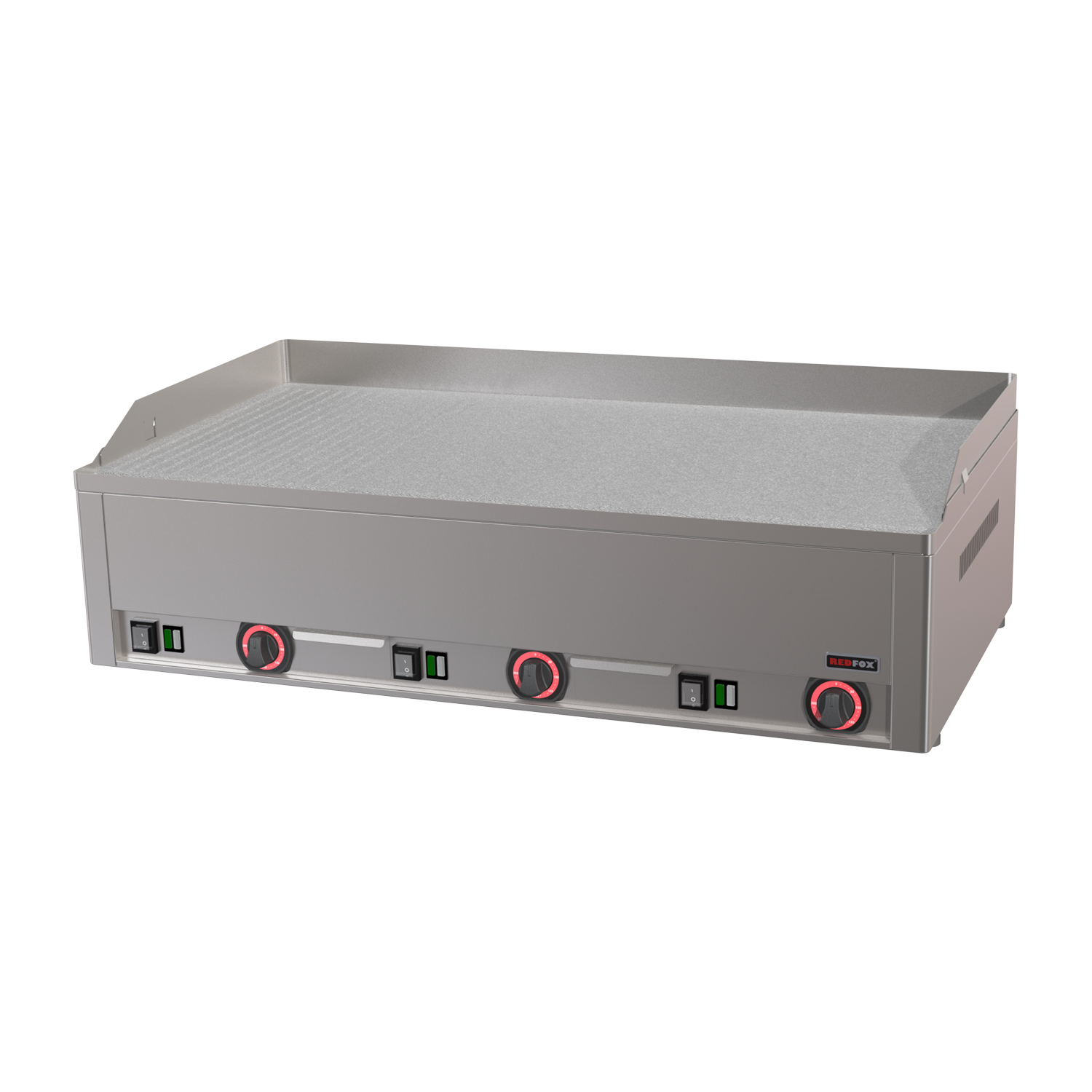 Fry Top Griddle 97x48 electric durable chrome combined table 400 v | REDFOX - FTHRC 90 E