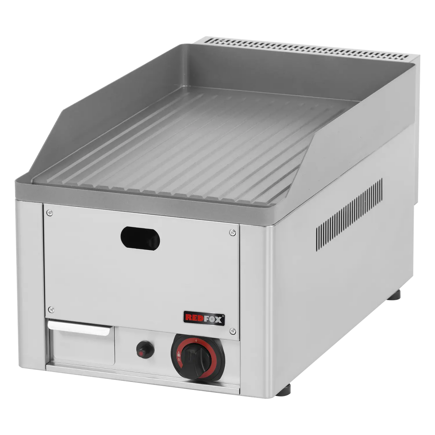 Fry-top griddle plate 32x48 gas grooved counter top | REDFOX - FTR 30 G