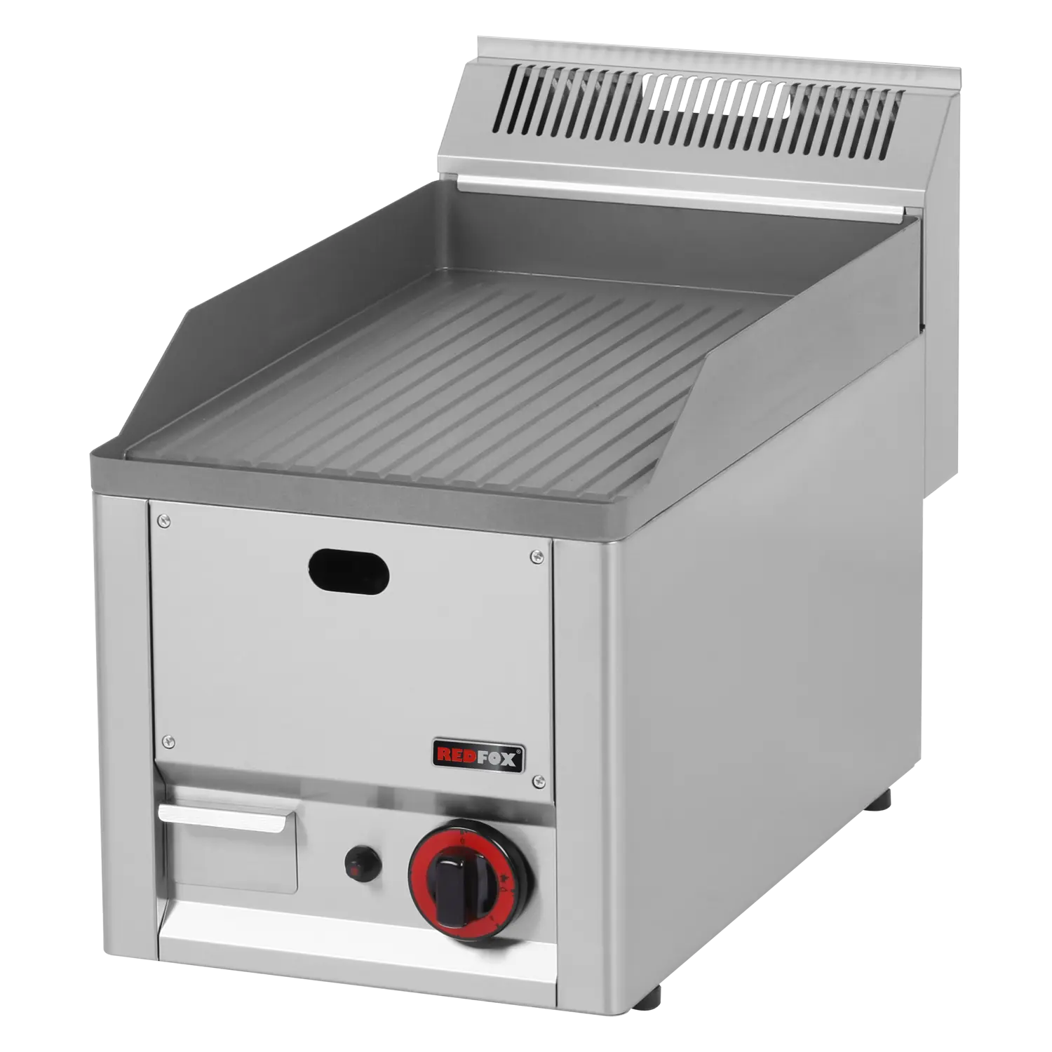 Fry-top griddle plate 32x48 gas grooved without cabinet | REDFOX - FTR 30 GL