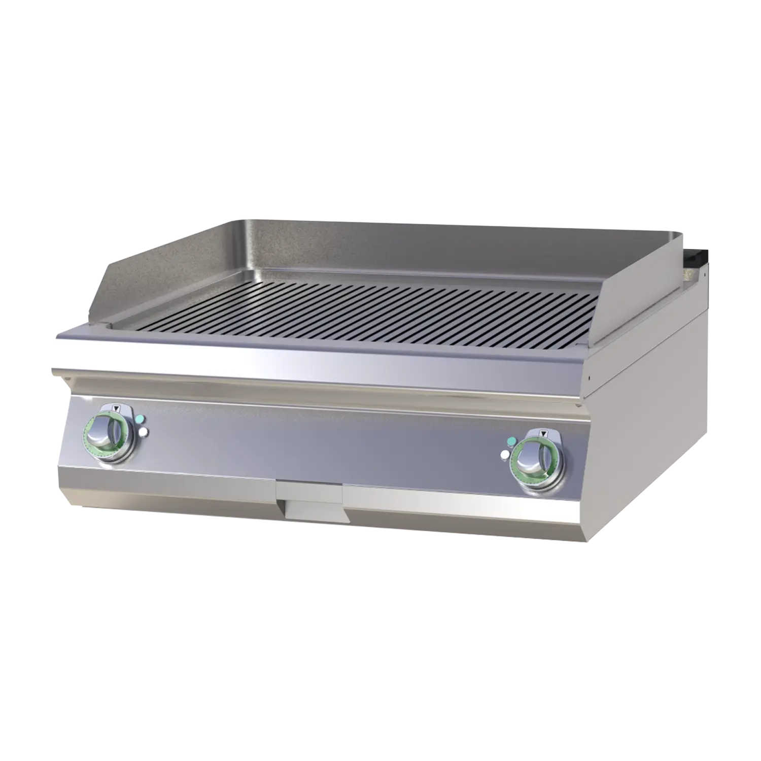 Fry-top griddle plate grooved | RM - FTR 708 E