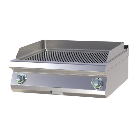 Fry-top griddle plate grooved | RM - FTR 708 E