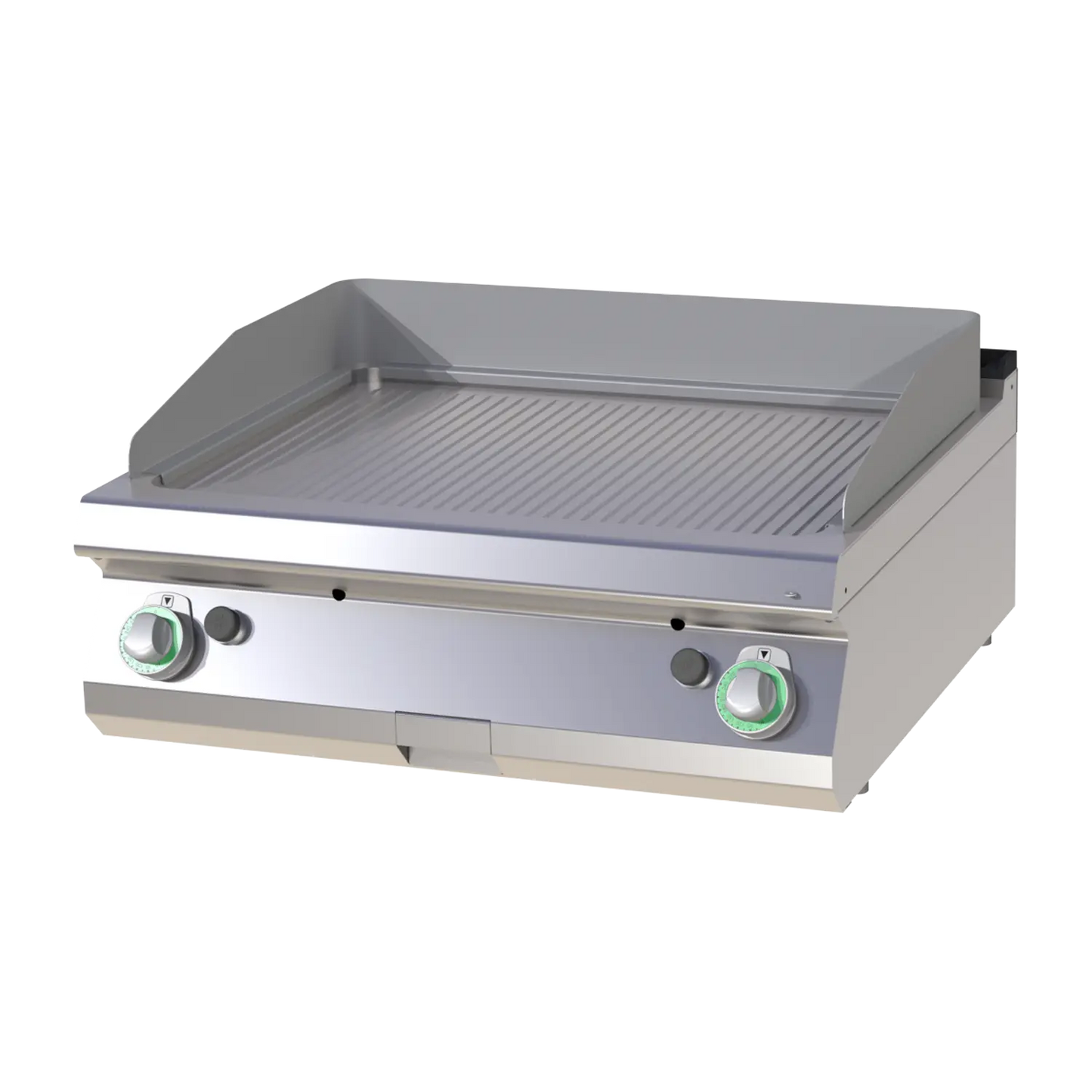 Fry-top griddle plate grooved | RM - FTR 708 G