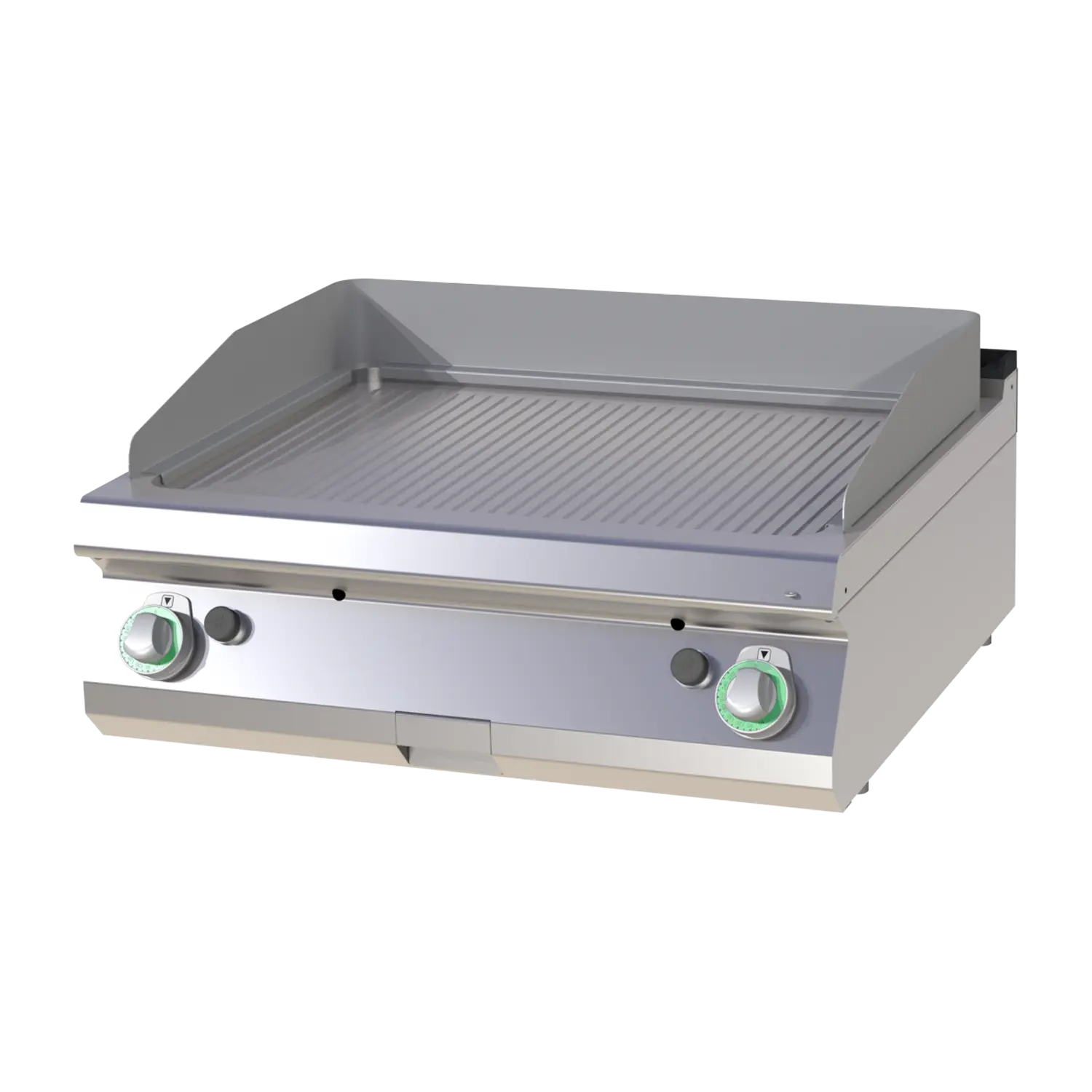 Fry-top griddle plate grooved | RM - FTR 708 G