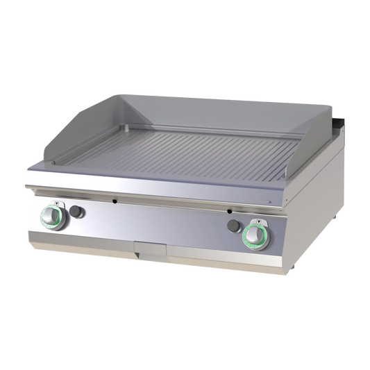 Fry-top griddle plate grooved | RM - FTR 708 G