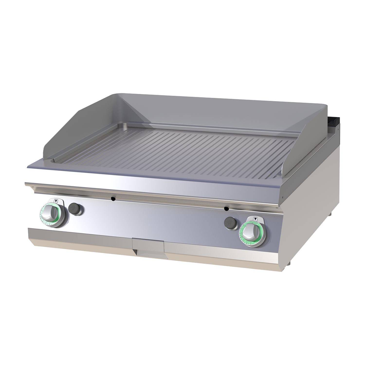 Fry-top griddle plate combined chrome plated | RM - FTRC 708 G