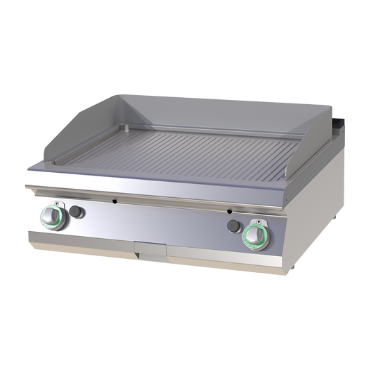 Fry-top griddle plate combined chrome plated | RM - FTRC 708 G