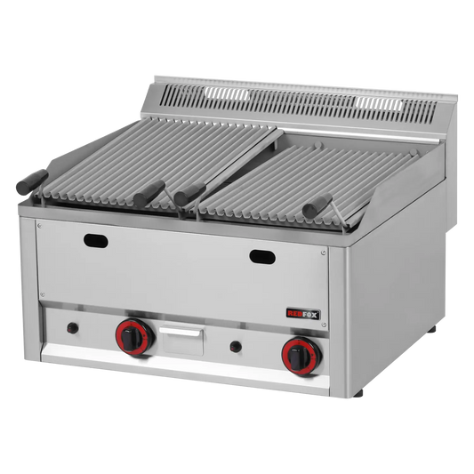 Lava stone grill gas 2 cooking areas 2x 31x48 without cabinet | REDFOX - GL 60 GLS