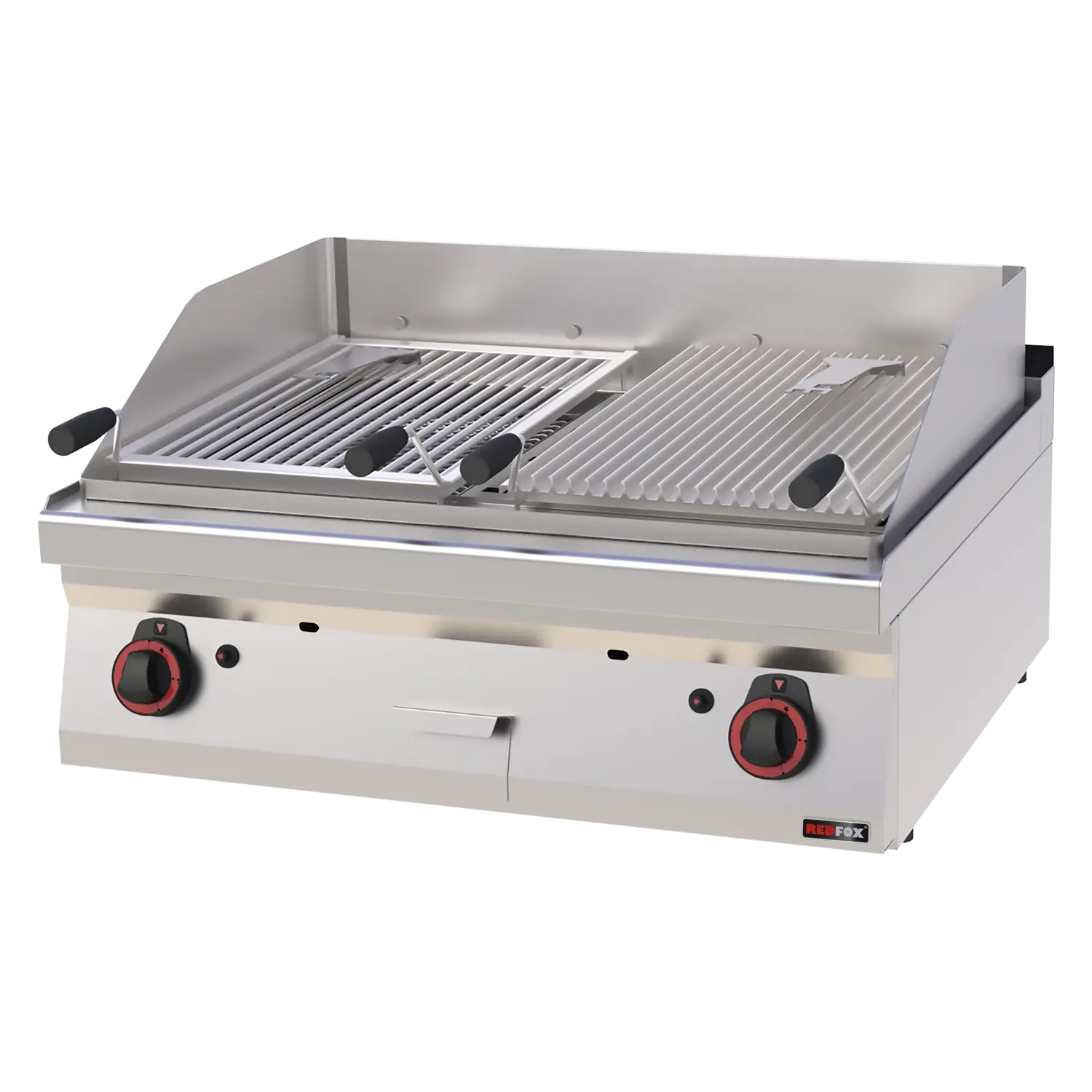 Lava stone grill gas 2 cooking areas 2x 52x36 without cabinet | REDFOX - GL 70/08 G