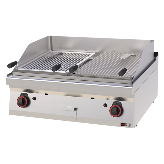 Lava stone grill gas 2 cooking areas 2x 52x36 without cabinet | REDFOX - GL 70/08 G