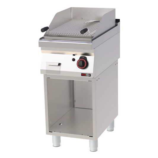 Lava stone grill gas 52x36 on open cabinet | REDFOX - GL 70/40 G