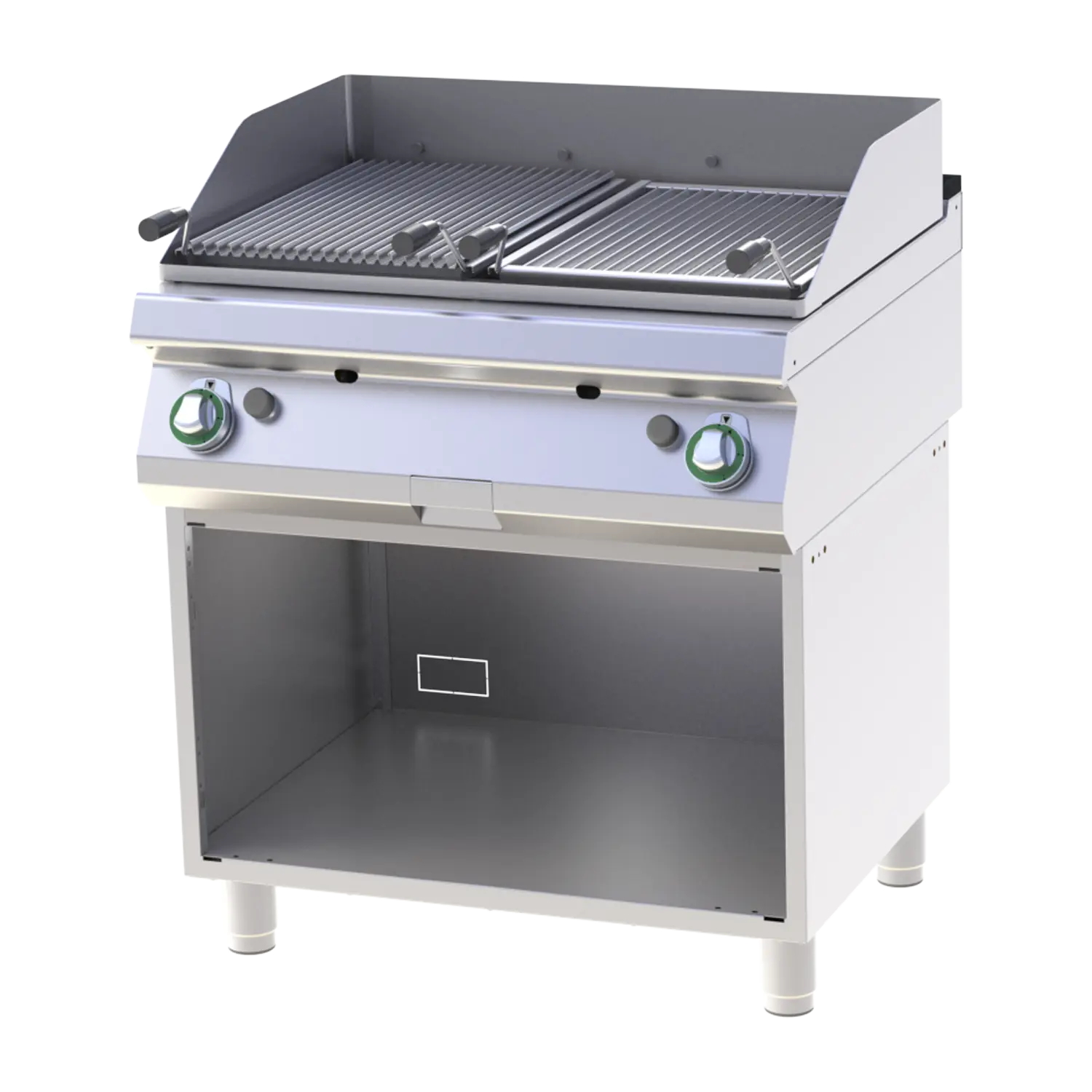 Lava stone grill gas on open cabinet | RM - GL 780 G