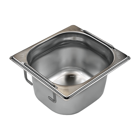 GN container GN 1/6 - 100 handles stainless steel | REDFOX - GN 1/6-100 U