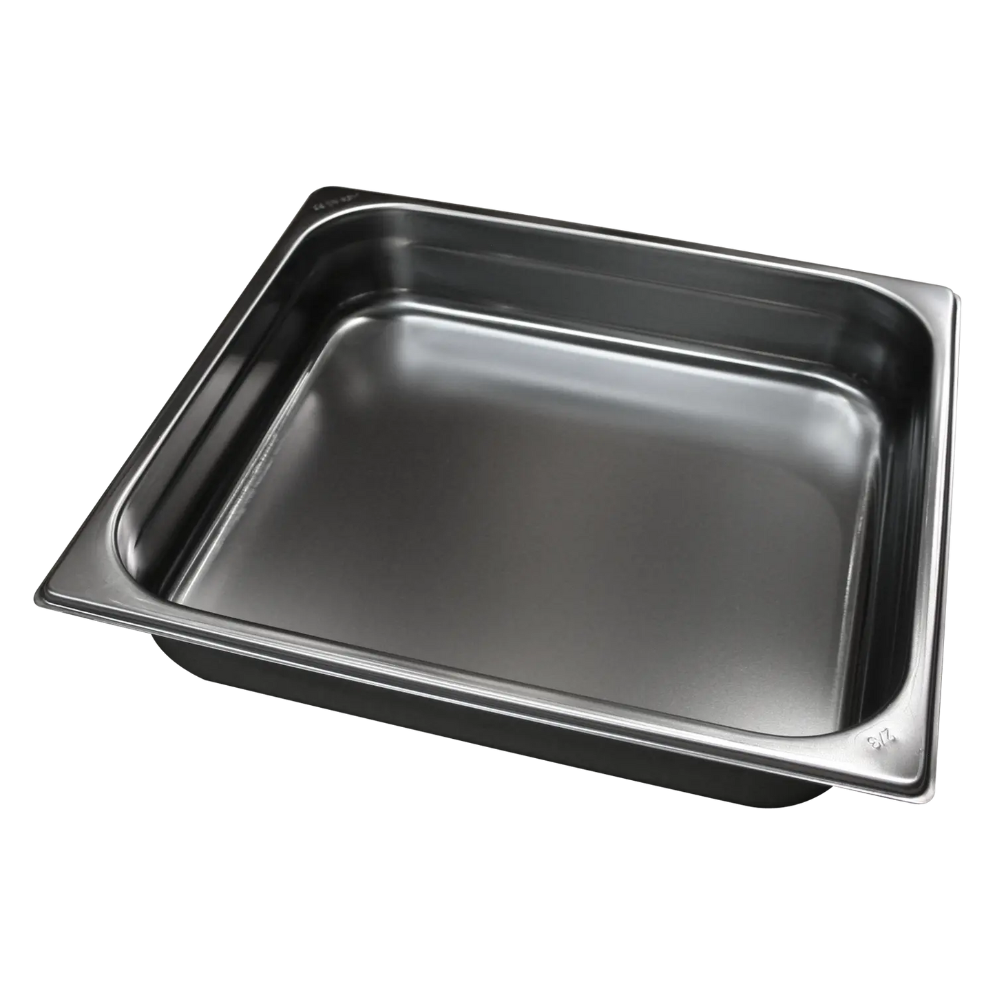 GN container GN 2/1 - 100 handles stainless steel | REDFOX - GN 2/1-100 U