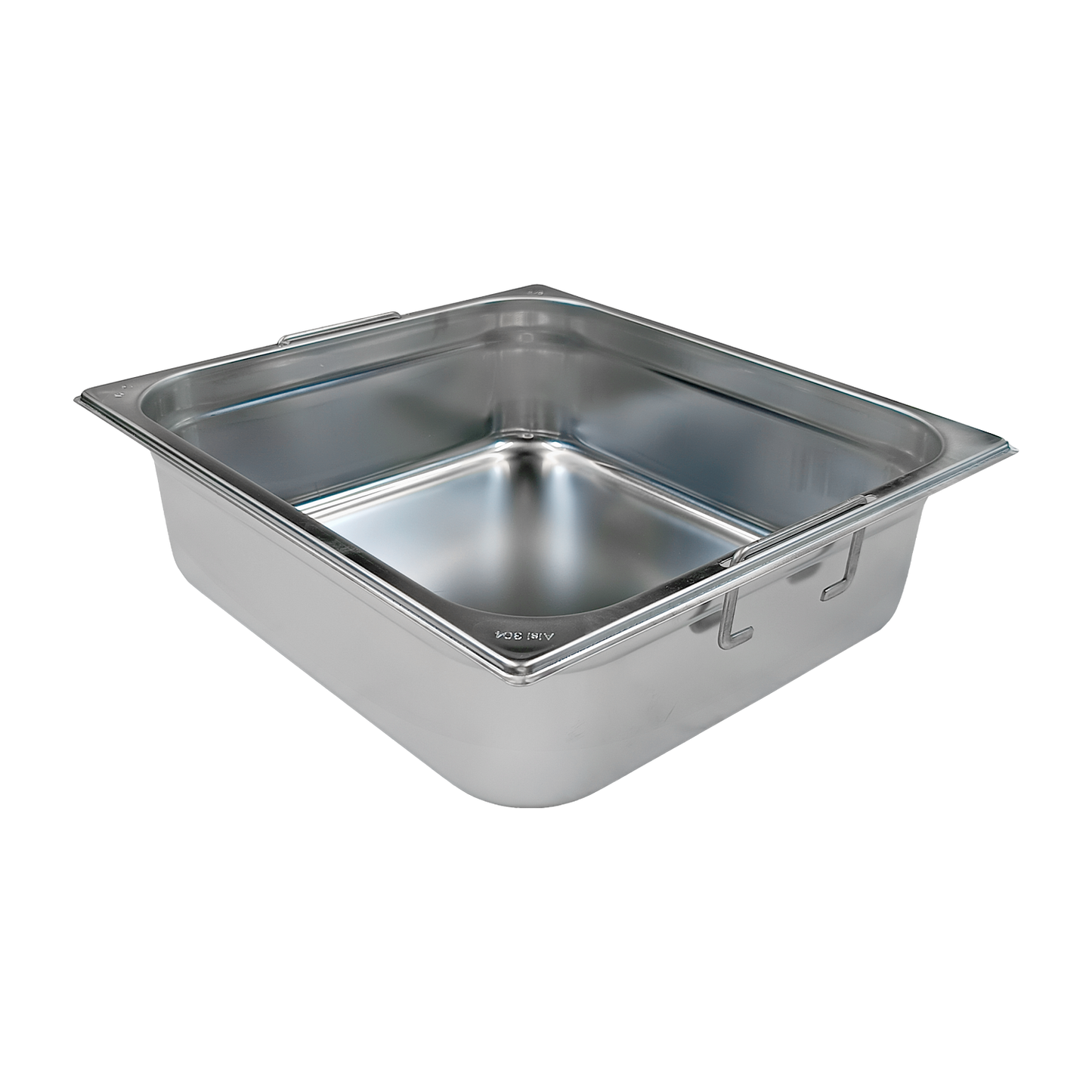GN container GN 2/3 - 100 handles stainless steel | REDFOX - GN 2/3-100 U