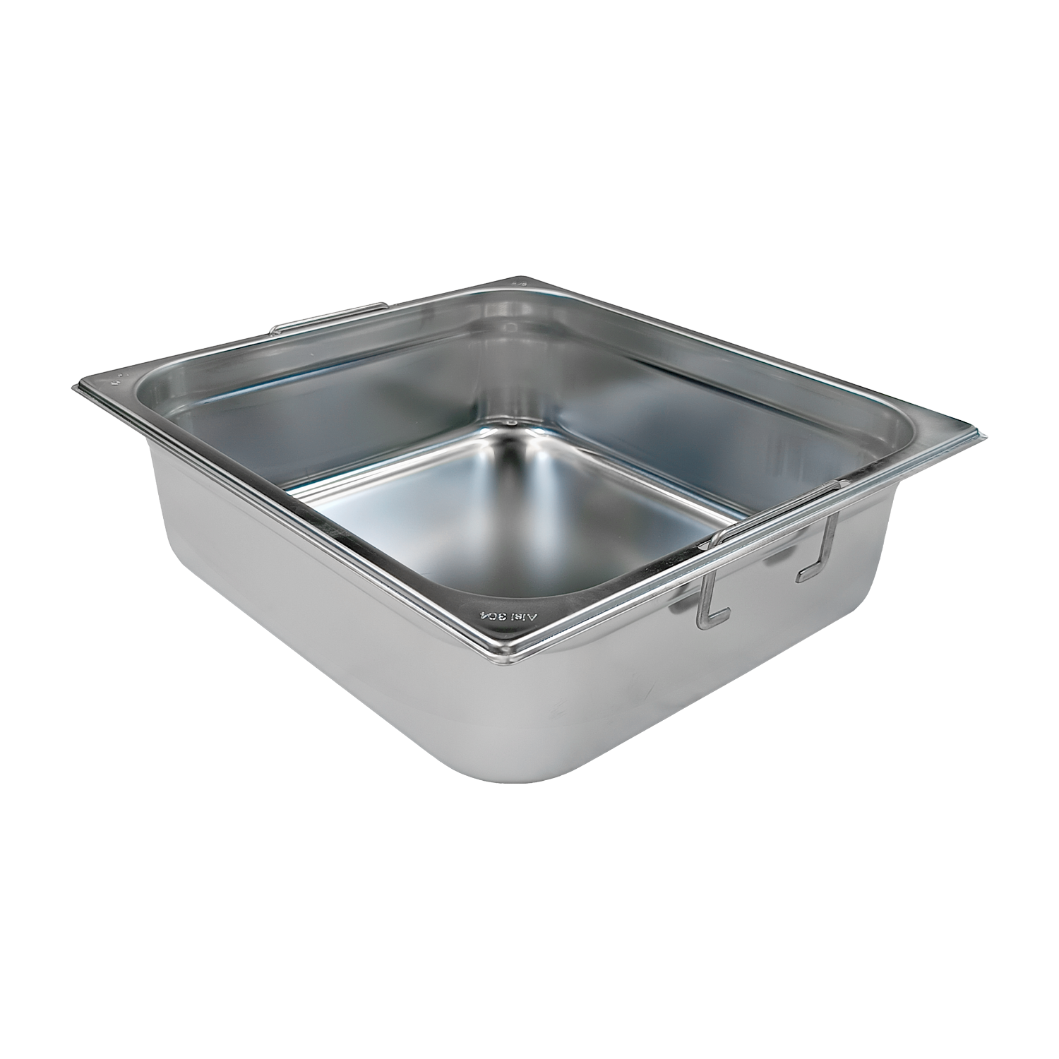 GN container GN 2/3 - 100 handles stainless steel | REDFOX - GN 2/3-100 U
