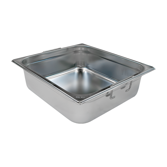 GN container GN 2/3 - 100 handles stainless steel | REDFOX - GN 2/3-100 U
