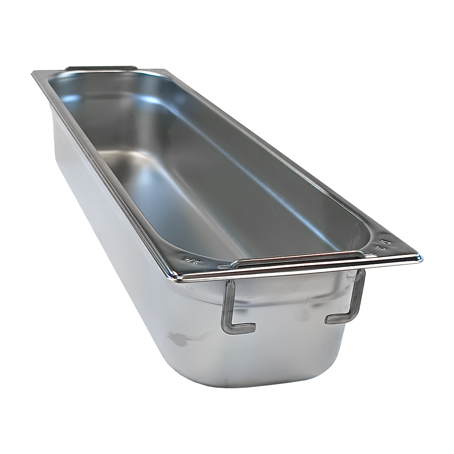 GN container GN 2/4 - 100 handles stainless steel | REDFOX - GN 2/4-100 U