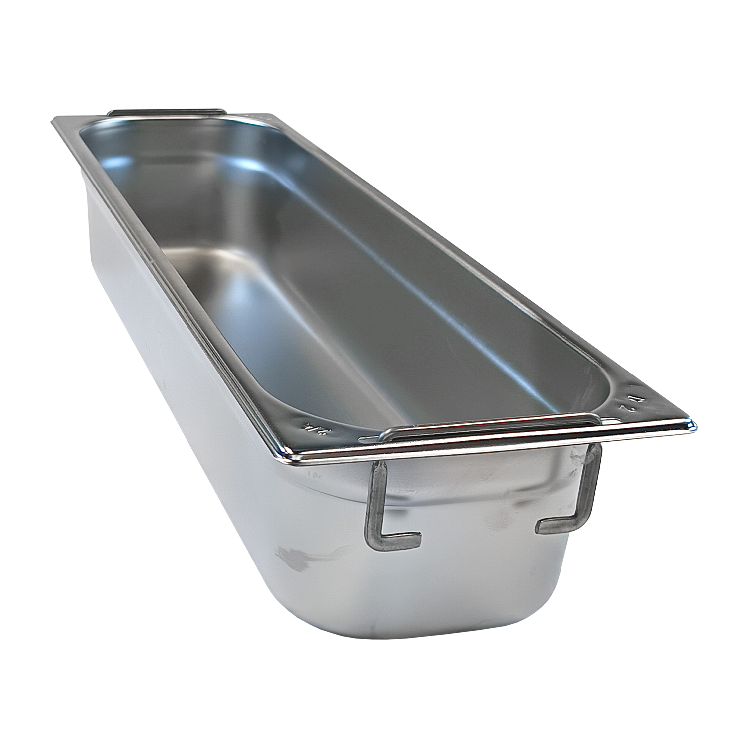GN container GN 2/4 - 100 handles stainless steel | REDFOX - GN 2/4-100 U